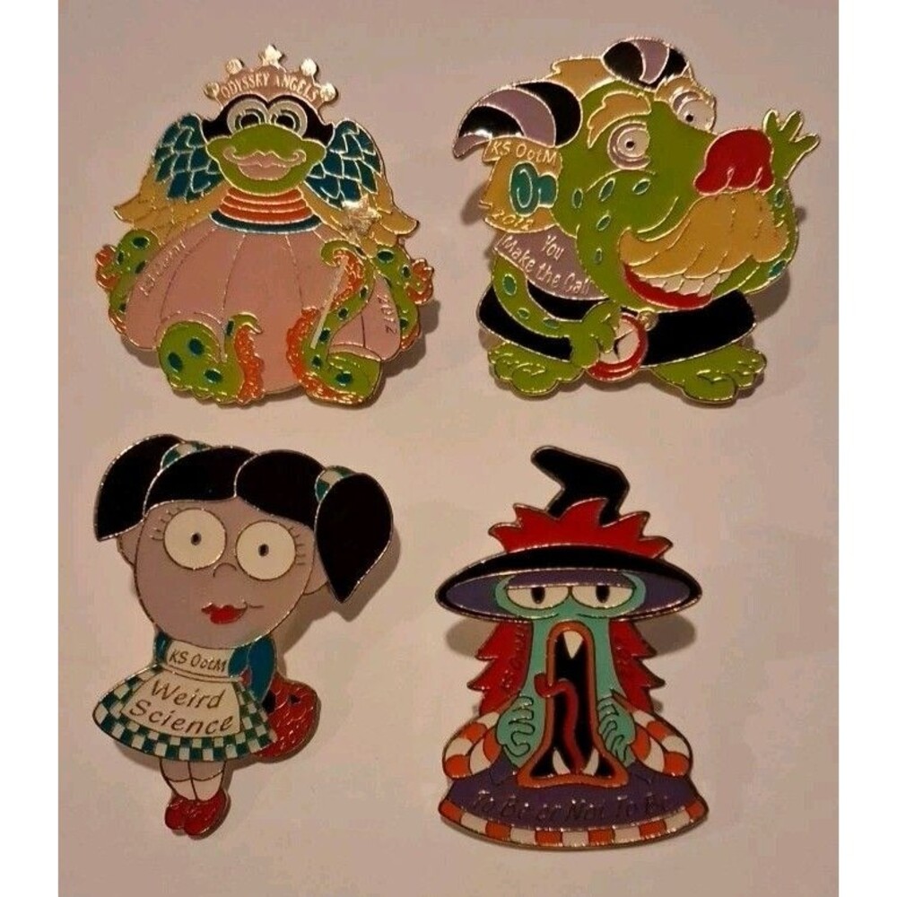 ODYSSEY OF THE MINDS COLLECTOR PIN 2012 KANSAS SET OF 4 OOTM Pins